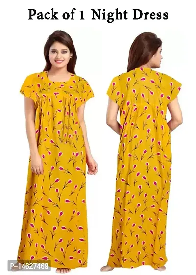 Stylish Printed Cotton Nighty-thumb0