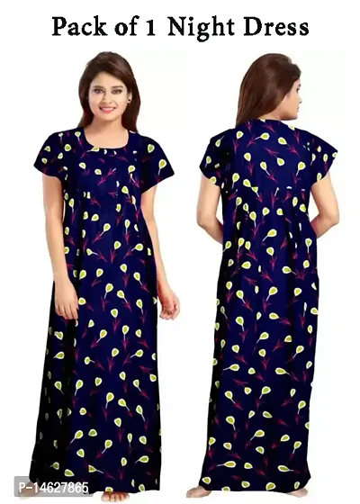 Cotton Printed Nighty For Womens