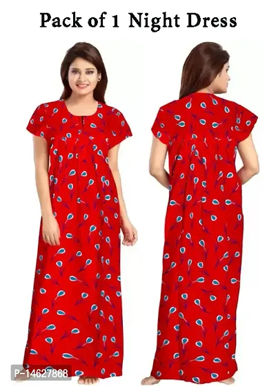 Cotton Printed Nighty For Womens