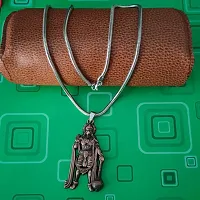 M Men Style Lord Hanuman Pawanputra Bajirang Bali Snake Chain Copper Zinc And Metal Pendant Necklace For Men And Women SPn20221061-thumb2