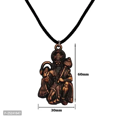 Shiv Jagdamba God Hanuman Pendant for Men  Women Lord Bajrang Bali Locket for Good Health  Wealth 18 Inch Cotton Dori-thumb2