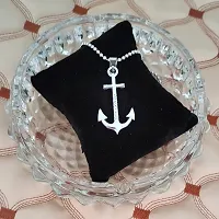 M Men Style Love Faith Hope Anchor Ship Wheel Nautical? Silver Zinc Metal Ship Pendant Necklace Chain for Men and Women-thumb3