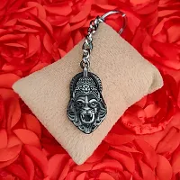 M Men Style God Vishnu avatar Narasimha Lion Head Keyring Car Bike Home Office Birthday Gift To Friends Grey Zinc And Metal Keychain For Men And Women-thumb3