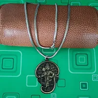 Shiv Jagdamba Tamil Om Lord Murugan Kartikeya Snake Chain Green Zinc Metal Pendant Necklace For Men women-thumb4