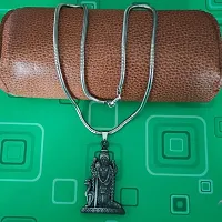 M Men Style South Indian Lord Murugan Kartikeya kanda Kumara Big Tamil Om VEL Gada Snake Chain Grey Zinc And Metal Pendant Necklace For Men And women-thumb4