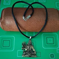 M Men Style Lord Shiv Shankar Mahadev Bholenath Trishul Damaru Cotton Dori Bronze Zinc And Metal Pendant Necklace For Men And Women SPn20221080-thumb2