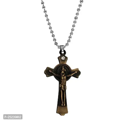 M Men Style Christmas Gifts Religious Christian Crucifix Christ Jesus Cross Pendant Necklace Chain Gift For Men And Women