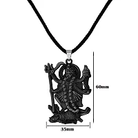 M Men Style Hindu Deity Powerful Mata Goddess Maha Kali Kalika Devi Unique Cotton Dori Grey Zinc And Metal Pendant Necklace For Men And Women SPn20221087-thumb1