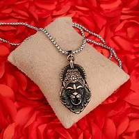 M Men Style God Vishnu avatar Narasimha Lion Head Pendant With Wheat Rope Chain Gold Zinc Metal Necklace For Men And Women-thumb3