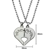 M Men Style Valentine Day Gift Couple Kissing Silver Zinc And Metal Pendant Necklace Chain For Men And WomenSPn2022395-thumb1