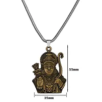 M Men Style God Shree Ram Snake Chain Bronze Zinc And Metal Pendant Necklace For Men And women-thumb1