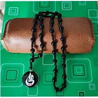 M Men Style Muslim Ya Ali Waris Imam Zamin Black Crystal And Cotton Dori Necklace Chain For Men And Women SMa202250-thumb2