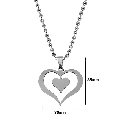 Double Layer Necklaces Charm Jewelry XYS0926 Stainless Steel Black Square |  Touchy Style