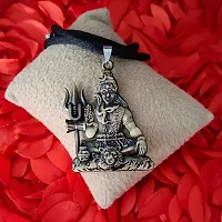 M Men Style Lord Shiv Shankar Mahadev Bholenath Trishul Damaru Cotton Dori Bronze Zinc And Metal Pendant Necklace For Men And Women SPn20221080-thumb3