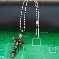 M Men Style Christmas Gifts Religious Christian Crucifix Christ Jesus Cross Pendant Necklace Chain Gift For Men And Women-thumb2