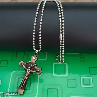 M Men Style Christmas Gifts Religious Christian Crucifix Christ Jesus Cross Pendant Necklace Chain Gift For Men And Women-thumb3