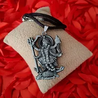 M Men Style Hindu Deity Powerful Mata Goddess Maha Kali Kalika Devi Unique Cotton Dori Grey Zinc And Metal Pendant Necklace For Men And Women SPn20221087-thumb3