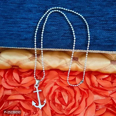 M Men Style Love Faith Hope Anchor Ship Wheel Nautical? Silver Zinc Metal Ship Pendant Necklace Chain for Men and Women-thumb3