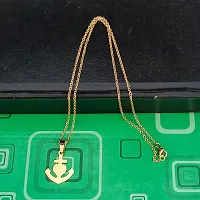 M Men Style Anchor Heart Gold Stainless steel Pendant Neckace Chain For Women And Girls-thumb2