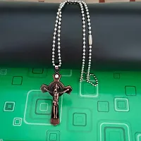 M Men Style Christmas Gifts Religious Christian Crucifix Christ Jesus Cross Pendant Necklace Chain Gift For Men And Women-thumb2