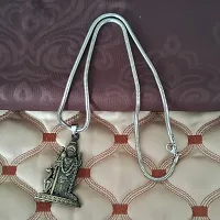 Shiv Jagdamba South Indian Lord Murugan Kartikeya ka Kumara Big Tamil Om VEL Gada Snake Chain Bronze Zinc Metal Pendant Necklace For Men women-thumb3