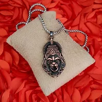 M Men Style God Vishnu avatar Narasimha Lion Head Pendant With Wheat Rope Chain Copper Zinc Metal Necklace For Men And Women-thumb3