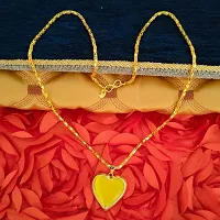 M Men Style Couple Heartshape Forever Heart to Close Openable Photoframe with Chain Pendant Gold,Yellow Zinc Metal Heart Pendant For Unisex-thumb2