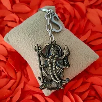 M Men Style Hindu Deity Powerful Goddess Maha Kali Initial Letter Alphabet - S Bronze Zinc And Metal Keychain For Men And Women-thumb2