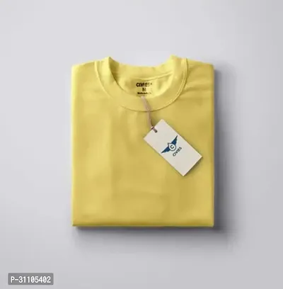 Yellow Classic Regular Fit TShirt-thumb0