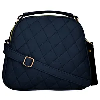 Stylish Blue PU Solid Sling Bags For Women-thumb1