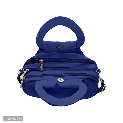 Stylish Navy Blue PU Solid Sling Bags For Women-thumb4