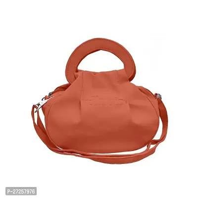 Stylish Peach PU Solid Sling Bags For Women-thumb4