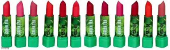 ADS Green Tea Extract Based Lipstick Set Of 12nbsp;(Multicolor, 1.5 G)-thumb0