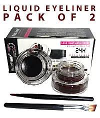 Music Flower Good Choice India Liquid Eyeliner Free Fauve Kajal Black 3Gx2 Gm Pack Of 2-thumb2