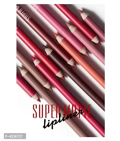 Me Now Super Matte Lip Liner Pencil Multicolour Set Of 12