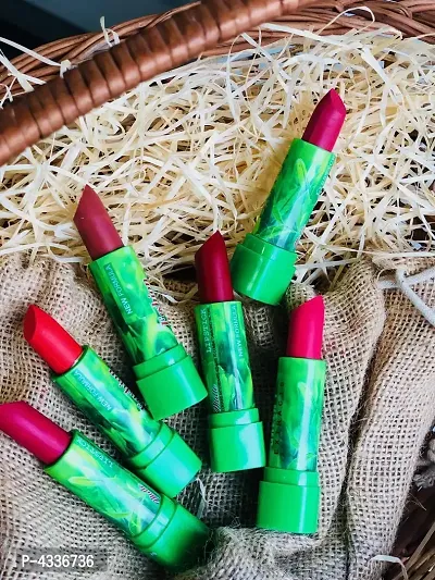 ADS Green Tea Multicolour Beautifull Lipstick (Pack Of 6)-thumb2