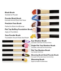 Zureni Concealer Brush, Foundation Brush, Blusher Brush 10 Pcs-thumb1