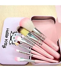 Hello Kitty Imported Professional Makeup Brushes Synthetic Set Of 7-thumb2
