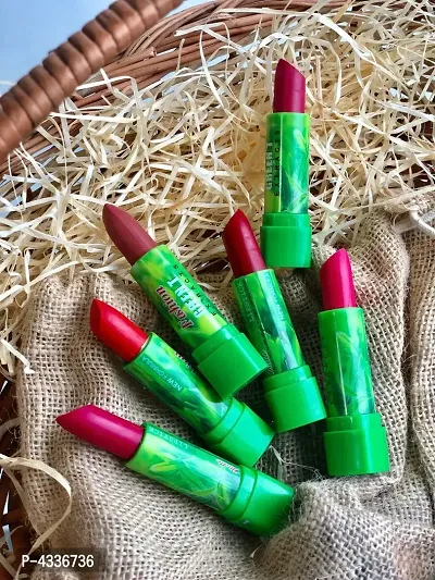 ADS Green Tea Multicolour Beautifull Lipstick (Pack Of 6)-thumb0