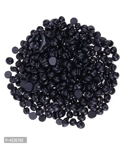 Elegancio Depilatory Hard Wax Beans Black Hot Wax 100 Gm-thumb0