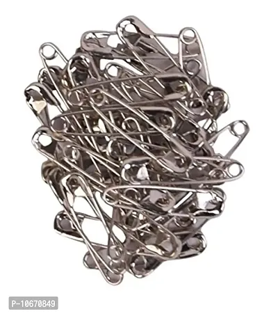 Vardhman Stainless Steel Rust Free and Nickel Pony Safety Pins - 200 Pieces-thumb2