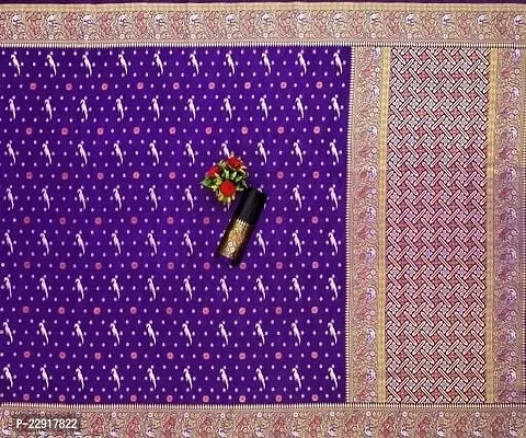 Women Art Silk Saree with Blouse Piece-thumb0