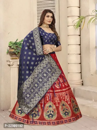 Fancy Art Silk Lehenga Choli For Women-thumb2