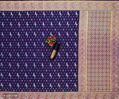 Women Art Silk Saree with Blouse Piece-thumb0