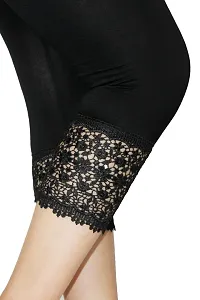 PINKSHELL Stylish GPO Net Bottom Capris for Womens (XL, Black)-thumb4