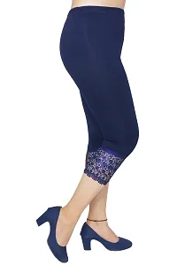 PINKSHELL Stylish GPO Net Bottom Capris for Womens (5XL, Navy Blue)-thumb1