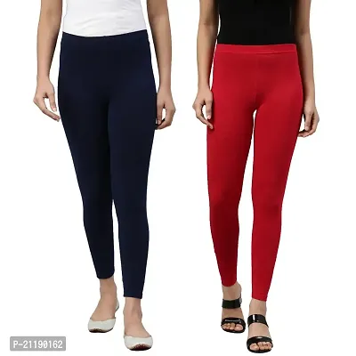 Buy PINKSHELL Women?S Straight FIT Ankle Length Colour Combos Legging  Elegant Women Solid Cotton Lycra Super Quality Ankle Length Legging Combo  Leggings (4XL, White/Beige) Online In India At Discounted Prices