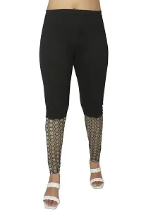 PINKSHELL Elegant Zari Lace Legging for Womens (XL, Black)-thumb2