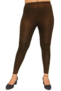 PINKSHELL Shimmer Ankle Length Pajami, Golden Shimmer/Trendy Regular fit Legging, Shinney fit Western Style Stretch Knit for Girls/Women, Fancy Stylish for Ladies (2XL, Rust Gold)-thumb1