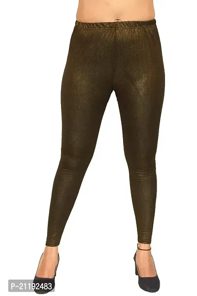 Buy PINKSHELL Shimmer Ankle Length Pajami, Golden Shimmer/Trendy Regular fit  Legging, Shinney fit Western Style Stretch Knit for Girls/Women, Fancy  Stylish for Ladies (Large, Gold Black) Online In India At Discounted Prices